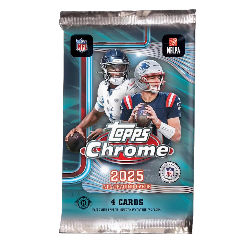 2025 Topps Chrome Football Hobby Pack