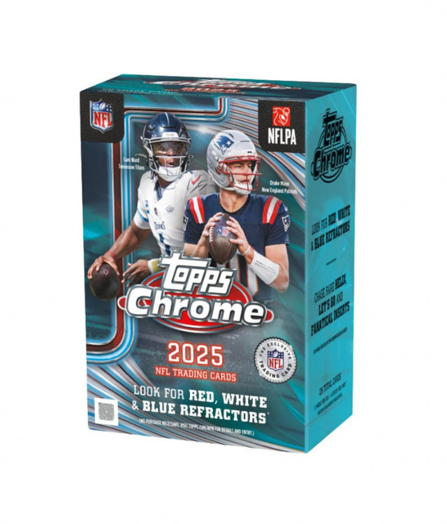 2025 Topps Chrome Football Blaster Box