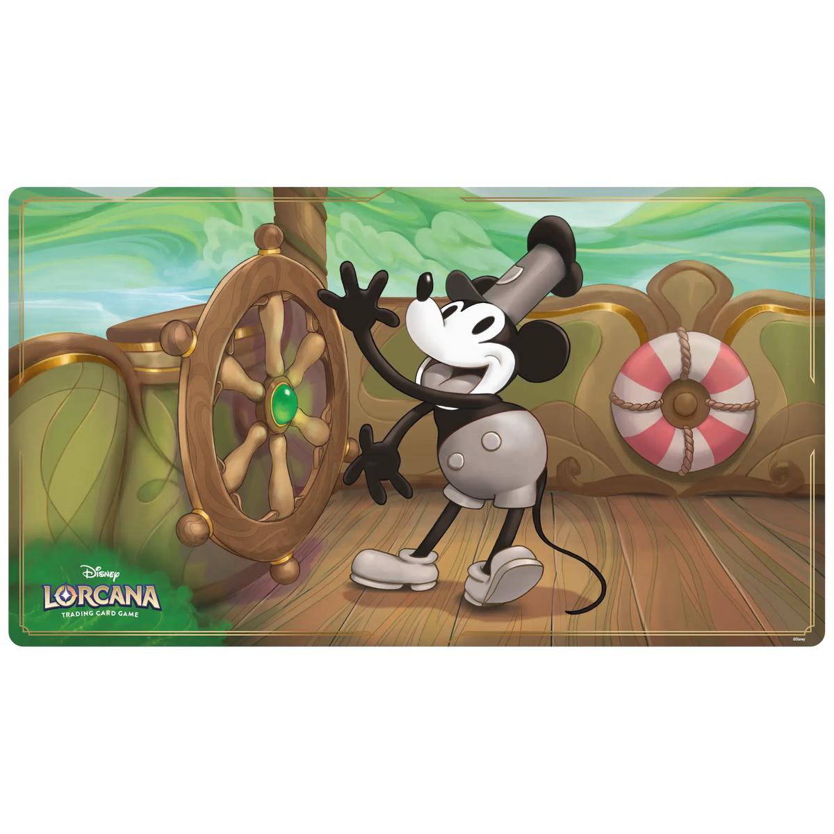 Disney Lorcana Steam Boat Willie Playmat